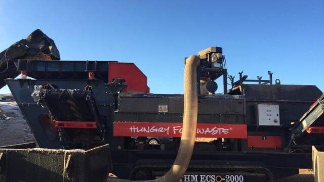 THM ECS-2000 with airhog for processing ferrous and non ferrous metals