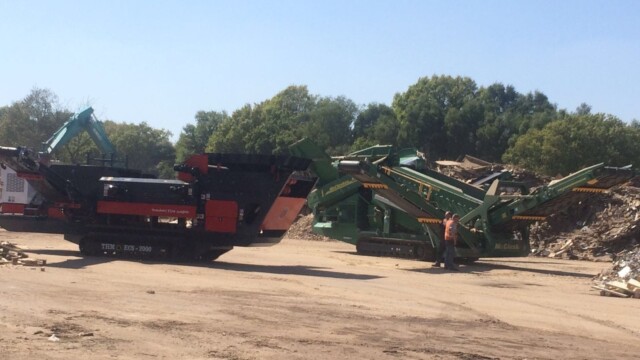 eddy current separator on site